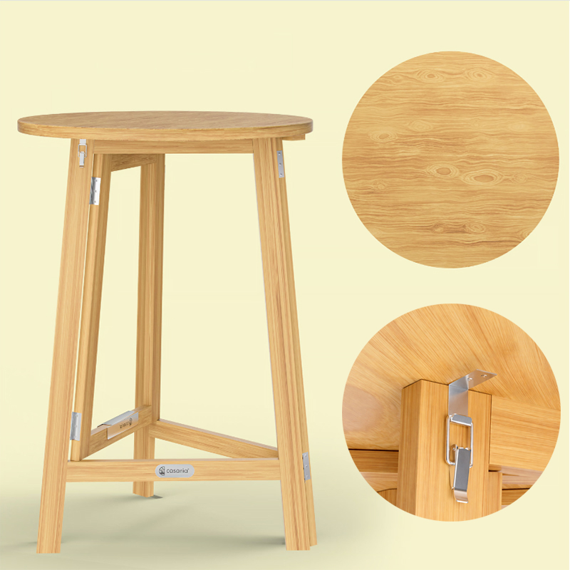 Masszív fa bárasztal - összecsukható