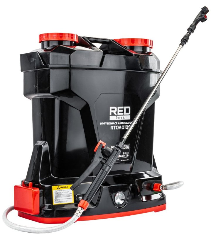 Akkus permetezőgép 20L teleszkópos csővel és 4 fúvókával