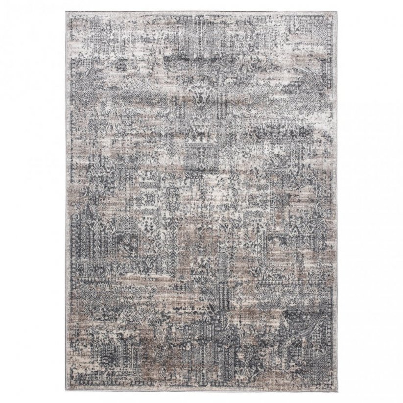 Designový moderní koberec se vzorem v hnědých odstínech - Rozměr koberce: Šířka: 60 cm | Délka: 100 cm