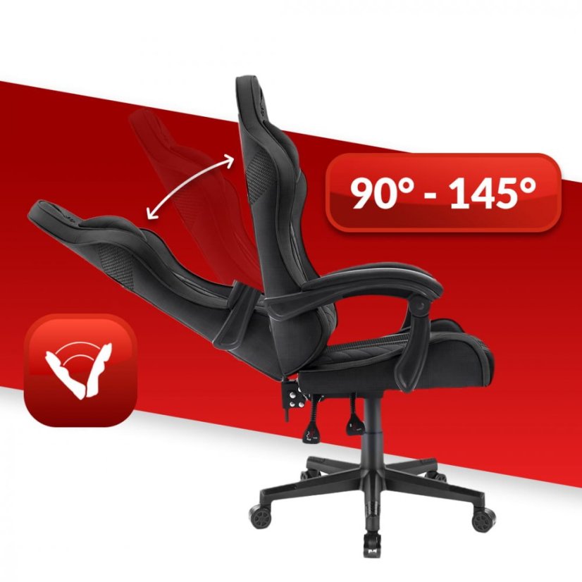 Scaun de gaming negru 1004 BLACK