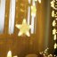 Weihnachtsvorhang mit Sternen 4m 136 LED