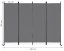 Záhradný 4-panelový skladací paraván proti vetru a slnku - 167 x 216 cm