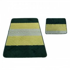 Set di tappetini da bagno in colore verde