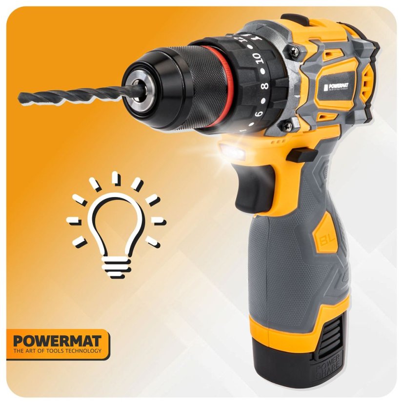 Акумулаторен винтоверт Powermat PM-WA-16.8V-1.5M