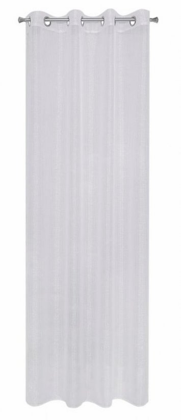 Bijela zavjesa za krugove 140 x 250 cm