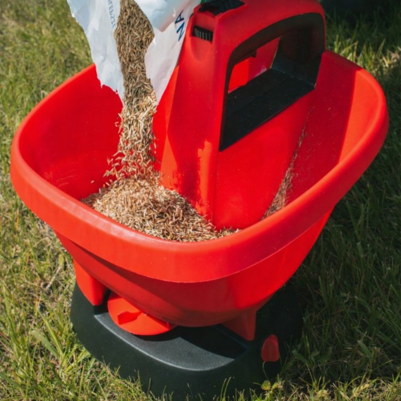 Akumulátorové rozmetadlo RTSAK0097 3 l - nastavitelné rozmetání