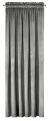 Luxus bársonyfüggöny szürke színben a nappaliba