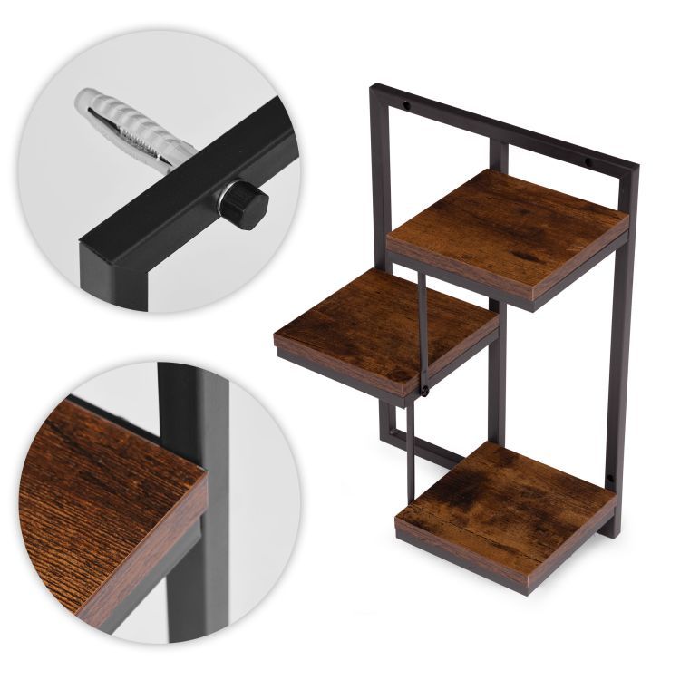 Závěsná police na květiny - 3 police