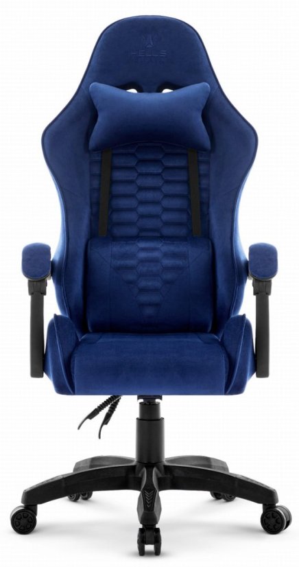 Gaming stol HC-1000 NAVY - žametna tkanina