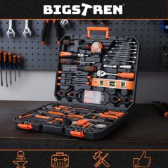 Set de scule profesionale Bigstren cu 168 de piese în cutie de transport
