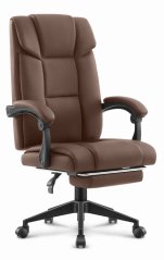 Офис стол HC-1029 BROWN с поставка за крака