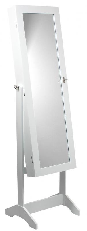 Шкаф за бижута с огледало 41,5 x 36,5 x 147 cm