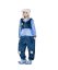 Modrý kigurumi overal s motivem králíka velikost L