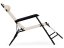 Lettino da giardino con poggiatesta beige