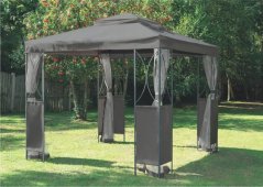 Stabilní a elegantní zahradní altán 2,5 x 2,5 x 2,7 m