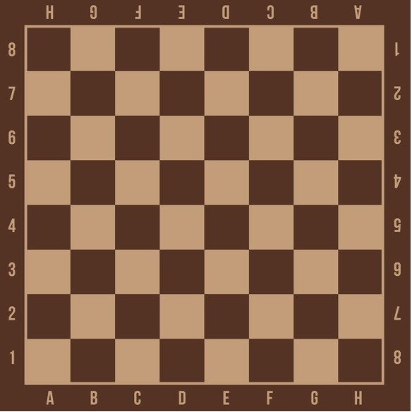 Šachy pro děti samolepka na stůl 54 x 54 cm