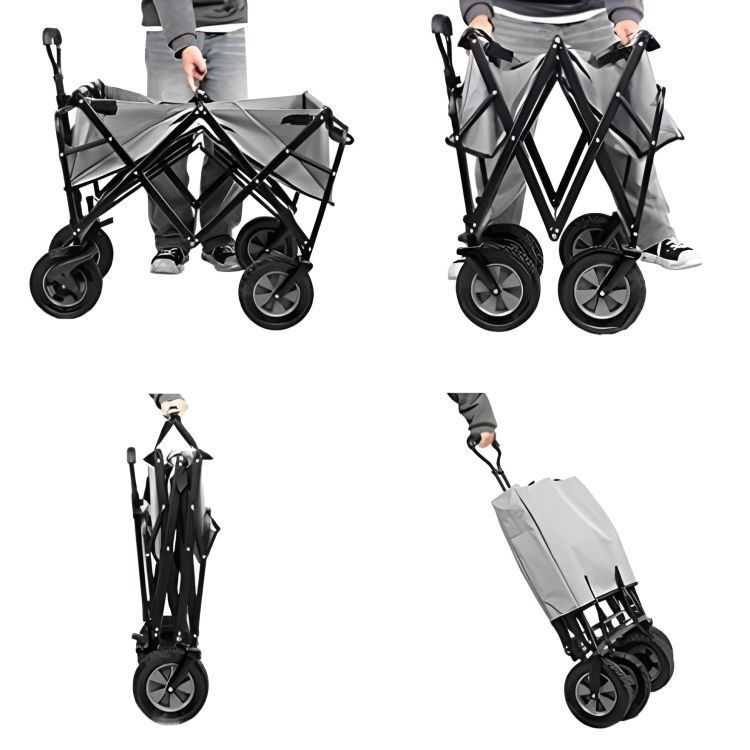 Skládací zahradní a plážový vozík 100 kg