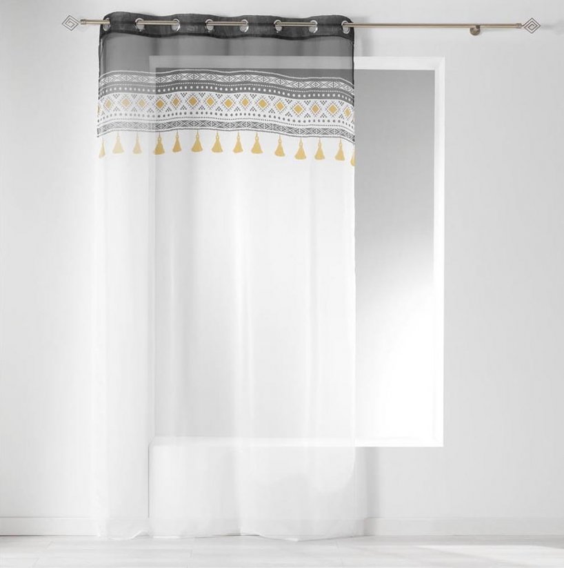 Stylová dlouhá záclona do ložnice 140 x 240 cm