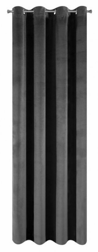 Elegantni crni zastor 140 x 250 cm - Veličina: Duljina: 250 cm
