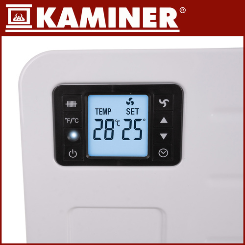 Energeticky úsporný elektrický konvektor Kaminer ZIFLO 2300W s WiFi ovládaním a turbo ventilátorom