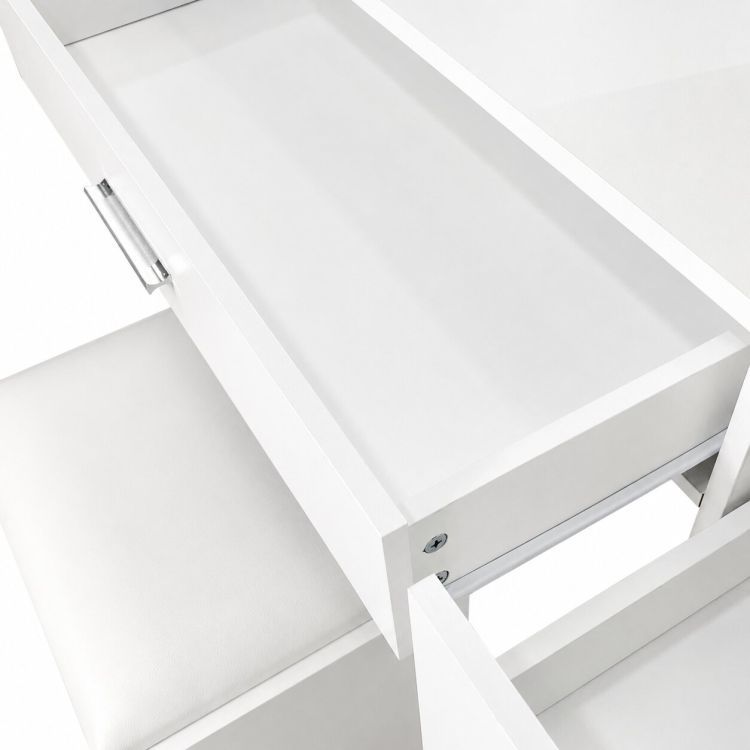 Elegantni LED toaletni stolić s tabureom
