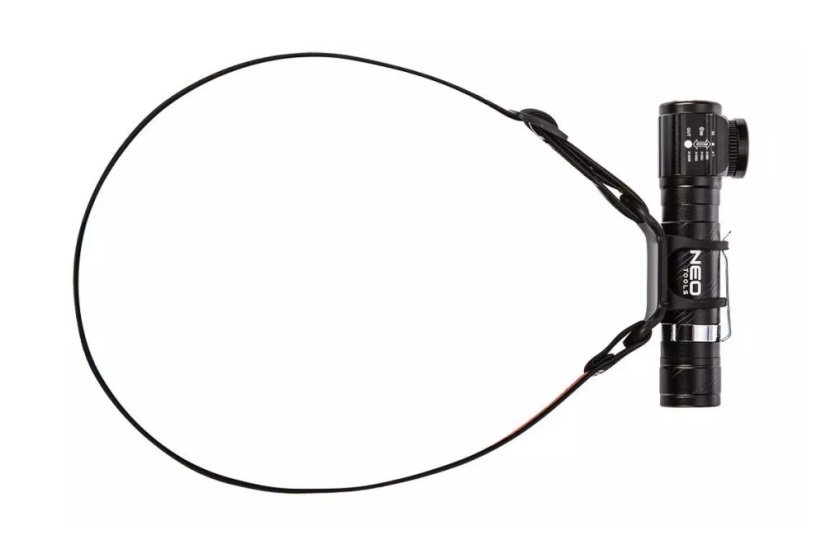 3-teiliges Set NEO TOOLS Stirnlampe, 5-in-1-Armband, Klappmesser