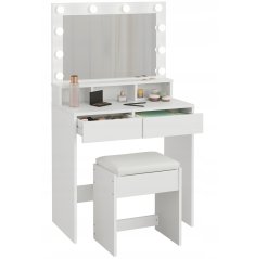 Hollywoodsky kozmetický toaletný stolík s taburetkou – elegancia, štýl a praktickosť v jednom
