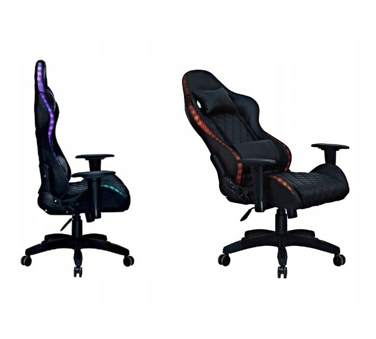 Stílusos ergonomikus játékszék LED világítással