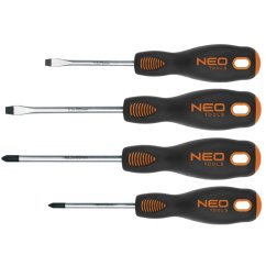 Sada skrutkovačov NEO TOOLS - 4 ks, magnetické hroty