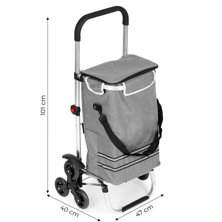 2in1 összecsukható bevásárlókocsi 30 l-es hőtáskával