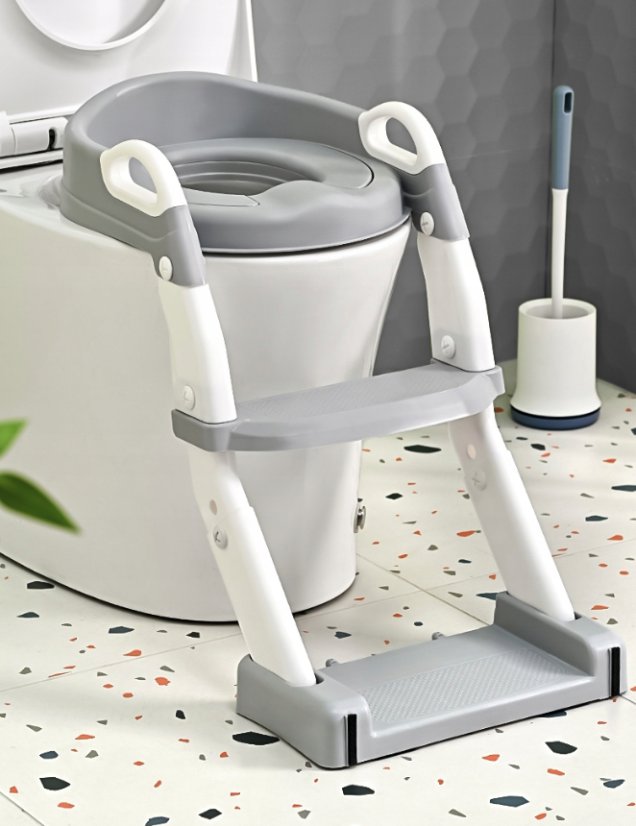 Gyermek WC csökkentő 3in1 - bili, WC-ülőke és csúszásmentes lépcsőfok