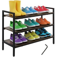 Schuhschrank mit 3 Holzeinlegeböden