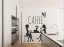 Autocolant de perete pentru bucătăria unui prieten pentru cafea - Mărimea: 80 x 160 cm