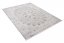 Tappeto di design vintage bianco-grigio chiaro con motivi