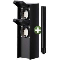 Stâlp cu prize pentru grădină 2 x 230 V