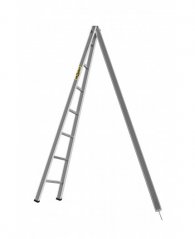 Hliníkový záhradný rebrík, trojuholníkový, 7 stupňový s nosnosťou 150 kg