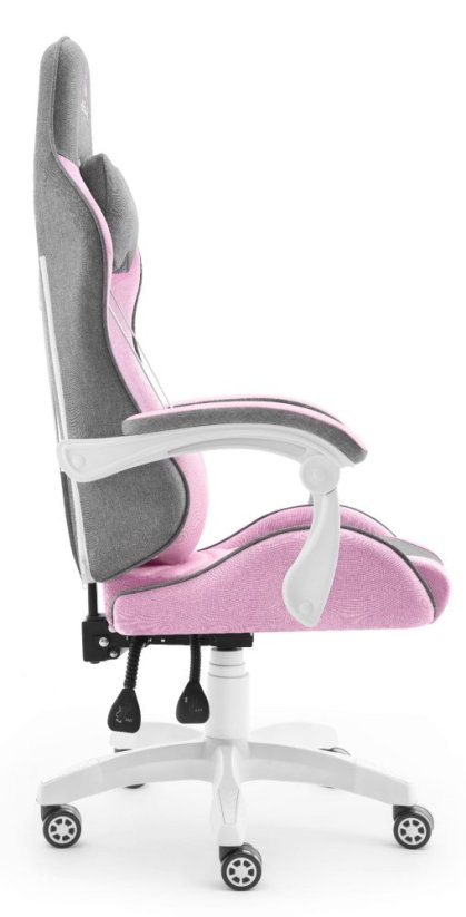 Herní židle Rainbow Pink Gray Mesh