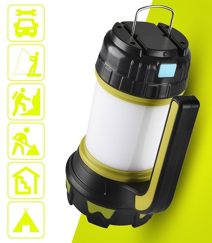 Multifunkčná kempingová LED lampa, baterka