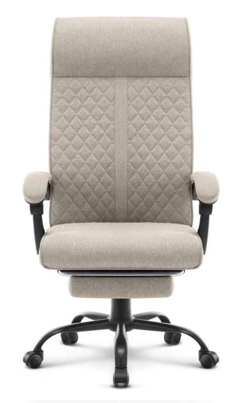 Scaun de birou ergonomic HC-1030, cu șezut cu arc și o capacitate de încărcare de 120 kg – bej