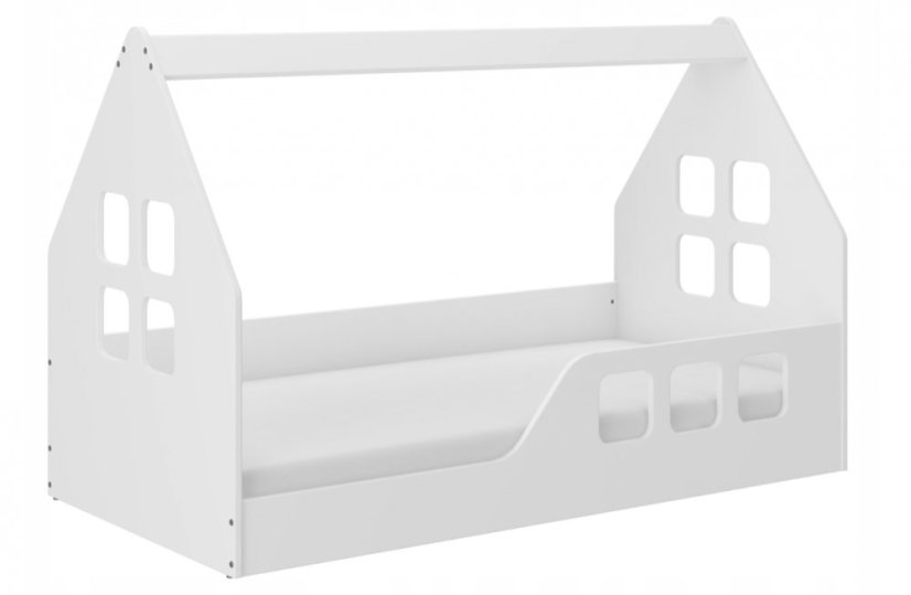 Gyermekágy Montessori ház 160 x 80 cm fehér jobbra