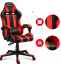 Hochwertiger Leder-Gaming-Stuhl in Rot und Schwarz FORCE 4.5