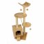 Emeletes kaparófa macskáknak macskaággyal és házzal