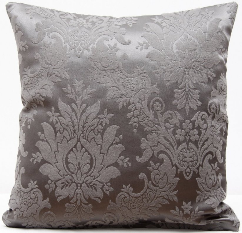 Elegantní šedý povlak na polštář s ornamenty - Rozměr polštářů: 50x60 cm