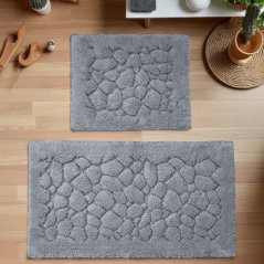 Sada 2 bavlněných koupelnových předložek BOSTON 10 - šedá