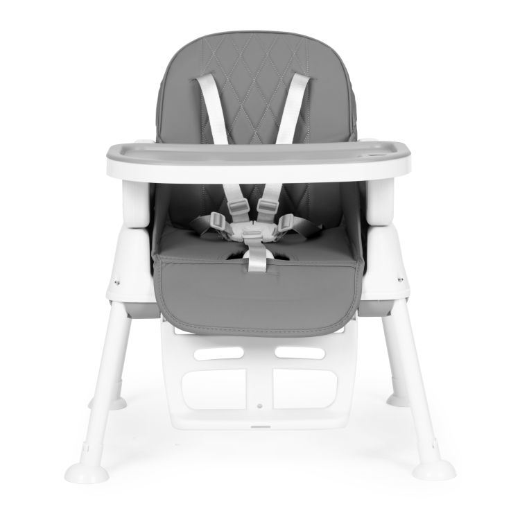 Dětská židlička na krmení 3v1 skládací ECOTOYS GRAY