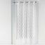 Fehér átvezető függöny dombornyomott cikk-cakk mintával 140 x 280 cm