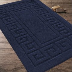 Dvojdielny set do kúpeľne Montana Ethnic v zafírovo modrej farbe