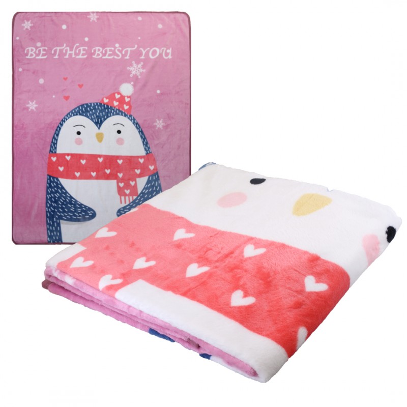Coperta pinguino super soffice e morbida - flanella, 100 x 150 cm