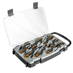 9dílná sada šroubováků – magnetické bity, ocel S2, ergonomické