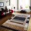 Модерен качествен килим с геометрични шарки в син цвят - Размерът на килима: Ширина: 200 см | Дължина: 290 см